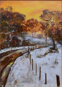 Snowy Landscape_2024 Acryl op Canvas 60x80cm