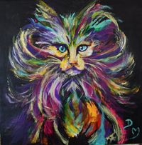 Colorfull Straycat 50x50 cm