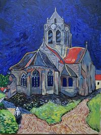 De kerk van Auvers sur Oise naar van Gogh