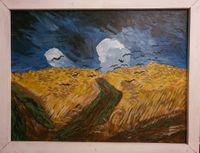 Kraaien boven korenveld naar Van Gogh